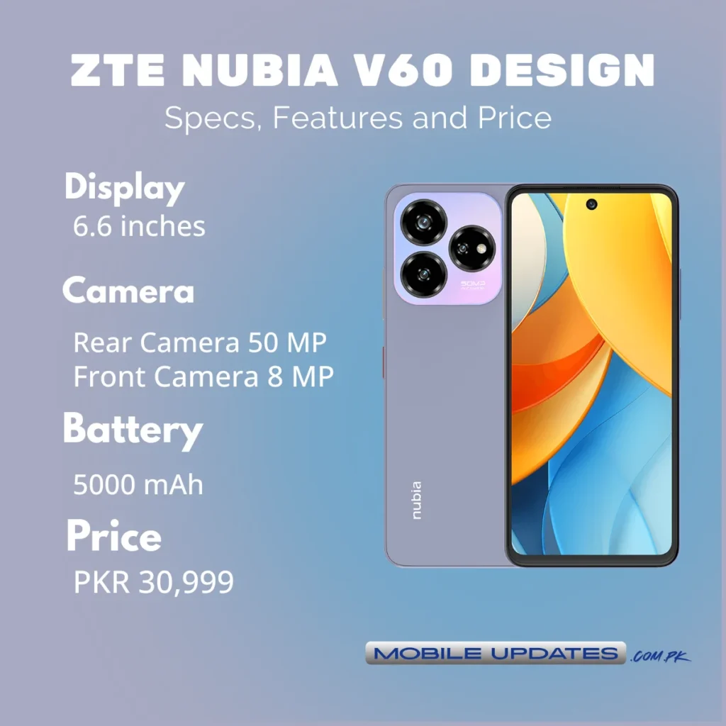 ZTE Nubia V60 Design