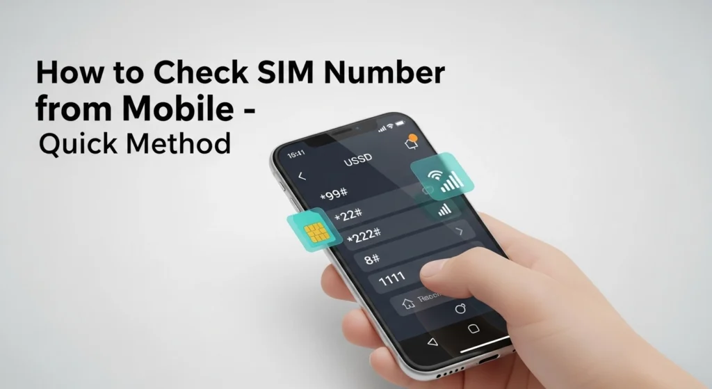 Check SIM Number from Mobile
